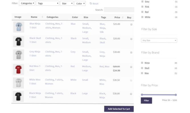 Jak uzyskać listę obrazów produktów WooCommerce z określonej kategorii z bazy danych??