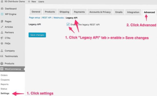 Come gestire le credenziali dell'API Woocommercecommerce