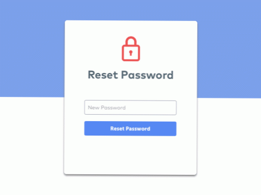Hur ogiltigförklaras 'återställningsnyckel för lösenord' efter användning