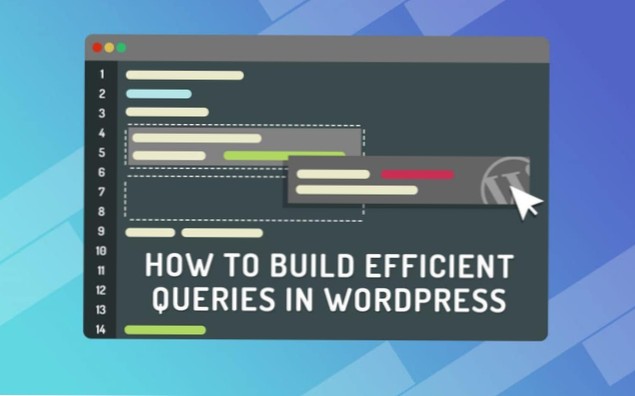Hoe u deze WP_Query sneller kunt laten werken op een WordPress-website?