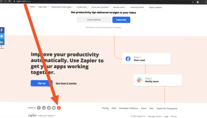 Comment supprimer les messages privés des flux RSS?