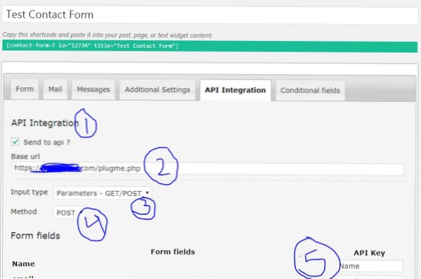 Come inviare dati da un modulo creato da un plugin a un'API esterna?