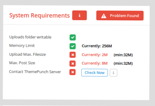 How to set init for maximum script execution, memory limit and max files upload in wordpress