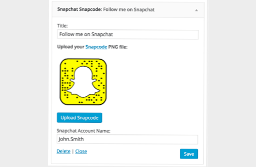 So zeigen Sie Snapchat-Schnappschüsse in meinem WordPress an! [geschlossen]