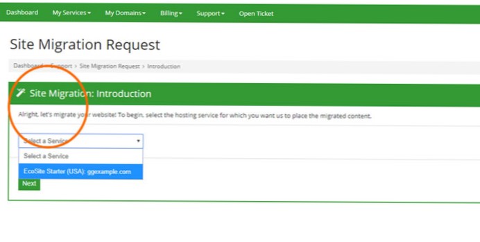 How to transfer a site to hosting?