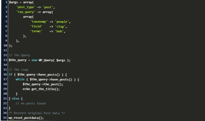 Jak používat offset v WP_Query