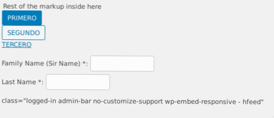 Come utilizzare i CSS del core di Wordpress nello sviluppo della mia pagina di amministrazione?