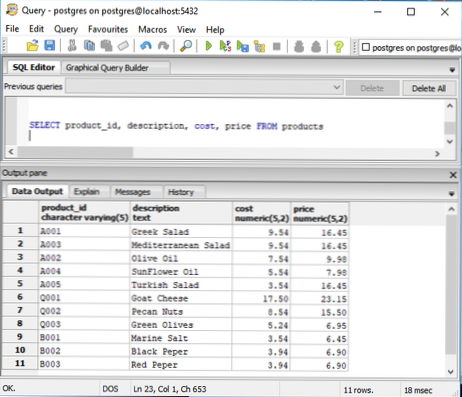 I want to run Sql Query in script how can i do this