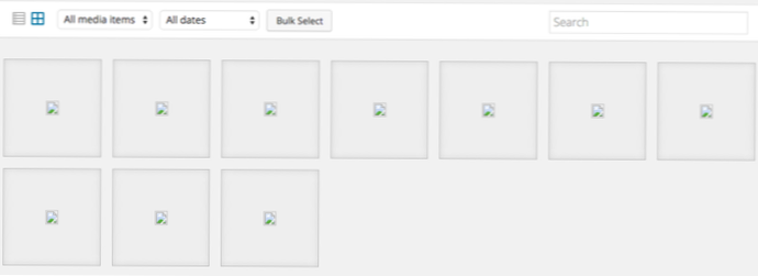 Obrázky, které se nezobrazují na webu nebo v knihovně médií