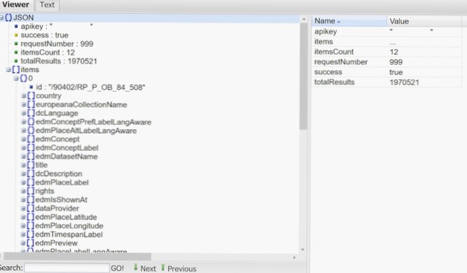 Implementación de datos de API JSON de URL en el sitio web
