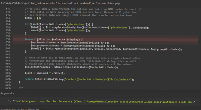 Ongeldig argument foreach