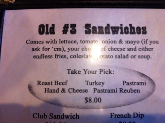 Misleading behaviour on Menu