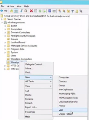 New user - Create a folder
