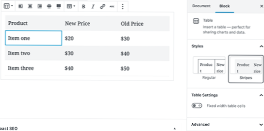 No option to move blocks up and down. The bar for it simply isn't there