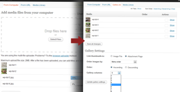 WordPress-Galerie mit benutzerdefiniertem Galerie-Shortcode überschreiben short