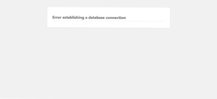 La pagina e l'amministratore non si caricano - ho provato di tutto