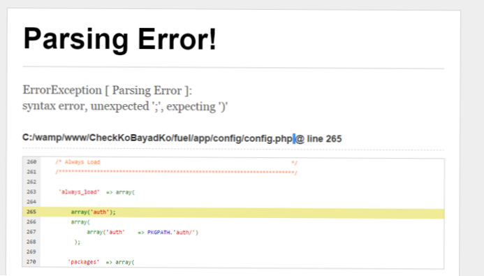 Erreur d'analyse  erreur de syntaxe, ',' inattendu
