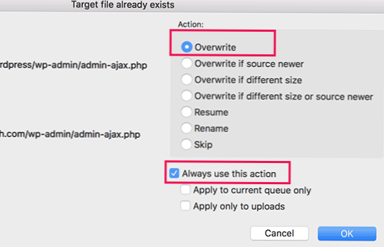 Publication sur Facebook via Wordpress - Erreur interne 500