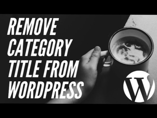 Rimuovi i titoli delle categorie dai singoli post nelle pagine di archivio