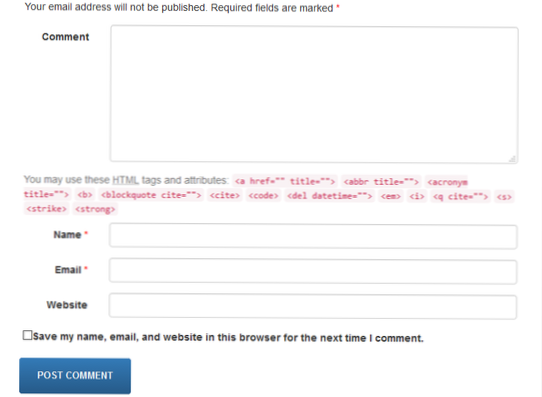 Fjern html-markering med WordPress