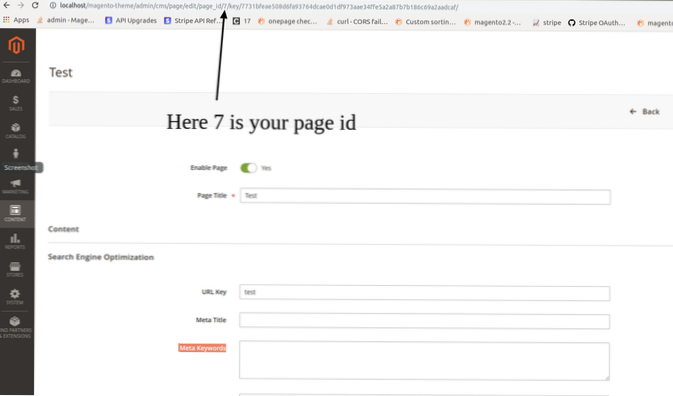 Supprimer la balise méta d'une page particulière