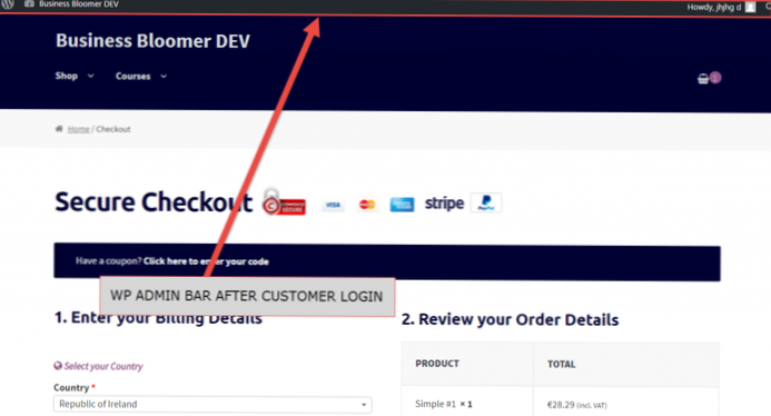 Fjerner plugin-handling via tema for ikke-administratorer