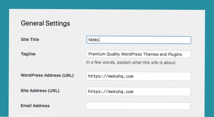 Udskift WordPress ord i titlen på Dashboard
