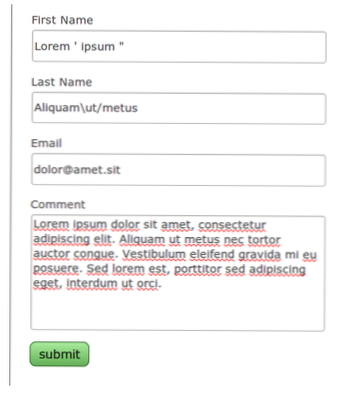 desinfiser POST-matriser