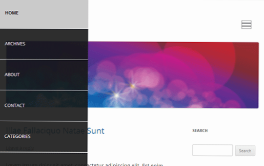 Slide in Panel Wordpress Post