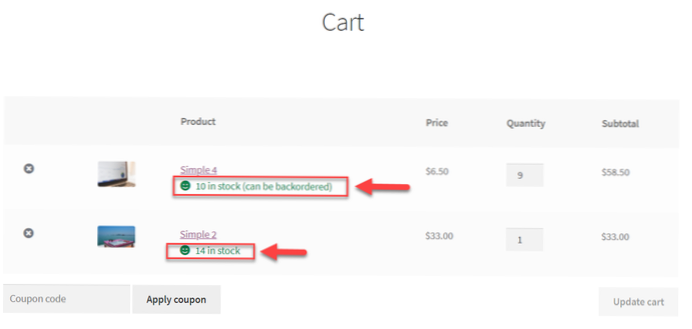 split 1 cart item into instock and back ordered