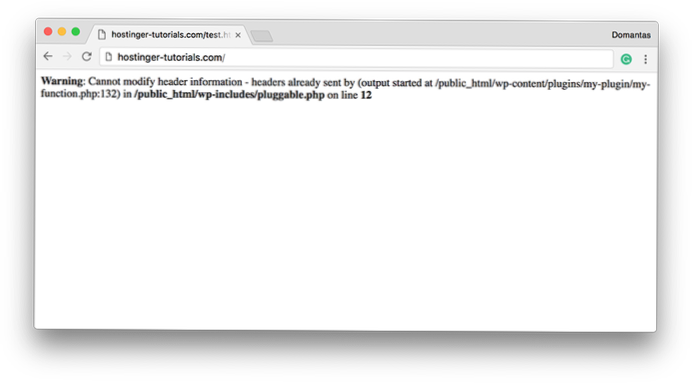 Update Code to be Compatible with WP 5.3 ('cannot modify header information' warning)