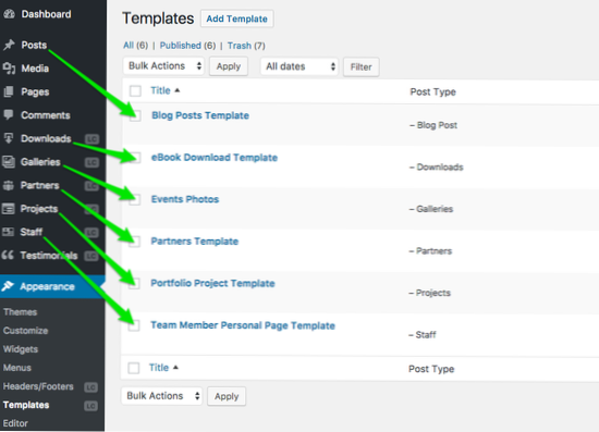 Use custom template on custom post type