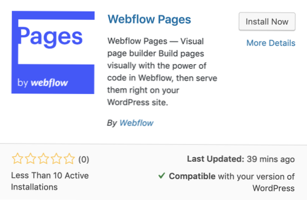 Interacciones de flujo web en el sitio de Wordpress?