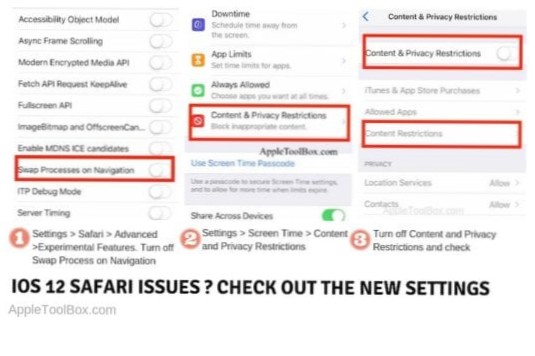 Webstedsrulle fungerer ikke på SAFARI