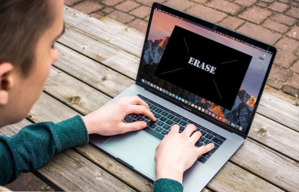 What does 'erase personal data' tool actually erase?