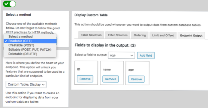 Kam přidat jeden vlastní koncový bod a jeho funkci?