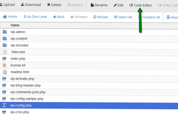 Pourquoi modifier wp-config.php doit venir avant le commentaire « C'est tout »