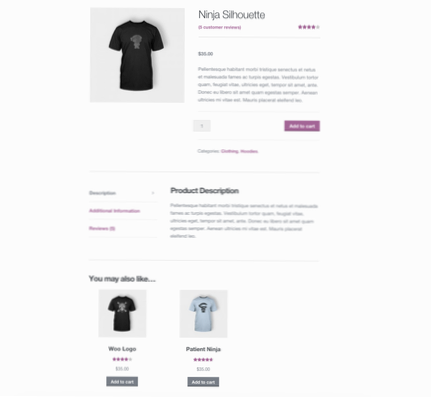 Woocommerce related product text