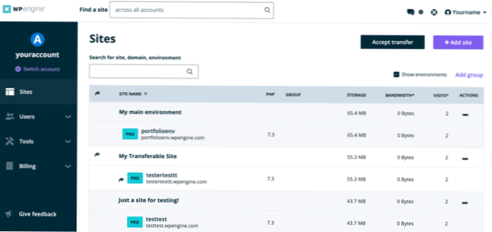 WordPress-Benutzerportal