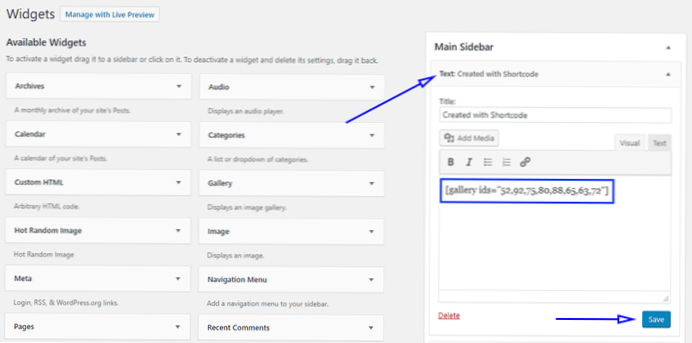 Ajouter un attribut au shortcode existant