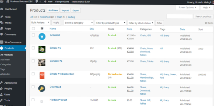 Aggiungi il Permalink del prodotto nella pagina dell'ordine di amministrazione di woocommerce