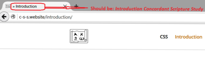 Assistenza con la funzione wp_title
