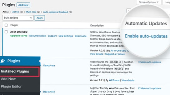 Automatyczna aktualizacja wtyczki WordPress z poziomu innej wtyczki WordPress Manager