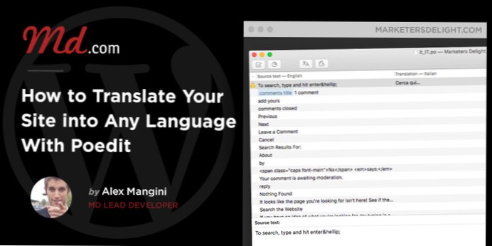 Traduzioni di temi per bambini con PoEdit