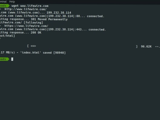 Cloning a website via wget