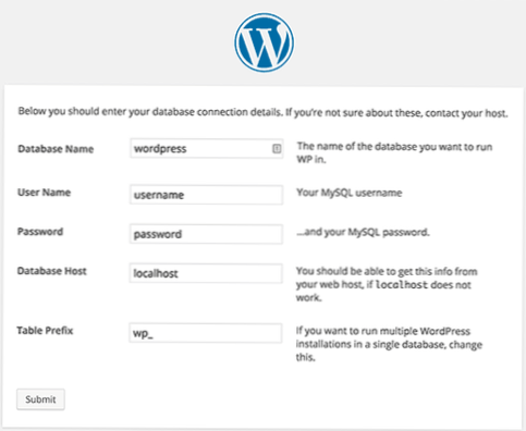 Configuration.problème php dans WordPress