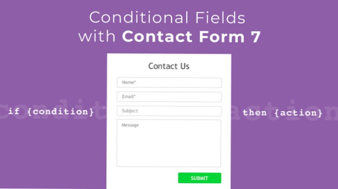 Modulo di contatto 7 Se condizione
