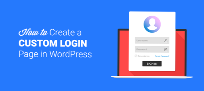 Opret et brugerdefineret login-system i WordPress [lukket]