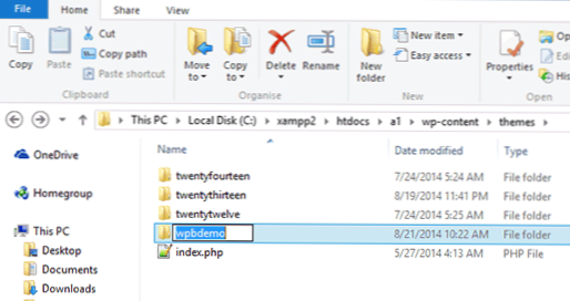 Untergeordnetes Thema erstellen Wie finde ich den Vorlagennamen des übergeordneten Verzeichnisses?