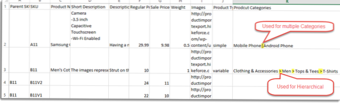 Création de catégories lors de l'importation via CSV